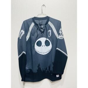 Disney Box Lunch Jack Skellington Nightmare Hockey Jersey Small